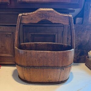 Rustic Wooden Basket